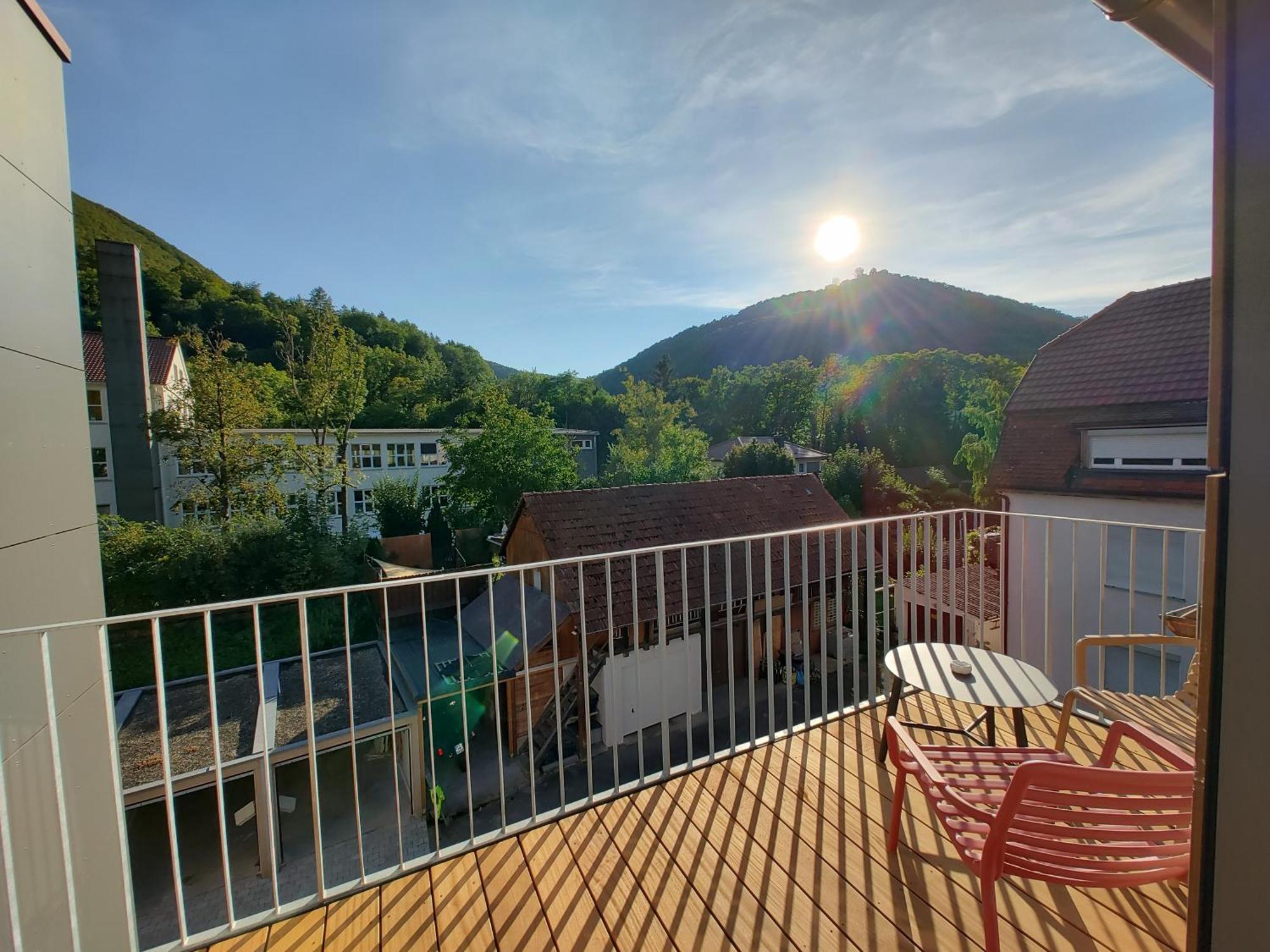 Ferienwohnungen Am Wasserfall Bad Urach Bagian luar foto